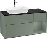 Villeroy & Boch Finion Waschtischunterschrank 1200 mm Glossy White mit Beleuchtung und SoftClosing
