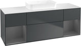Villeroy & Boch Finion Waschtischunterschrank 1600 mm Glossy White Lacquer mit Beleuchtung