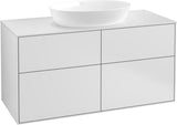 Villeroy & Boch Finion Waschbeckenunterschrank FA3200 1200 mm Glossy White Lacquer