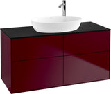 Villeroy & Boch Finion Waschtischunterschrank F91200GF 1200 mm Glossy White Lacquer mit 4 Auszügen