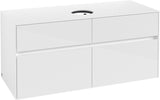 Villeroy & Boch Waschbeckenunterschrank Collaro C041 1200 mm Glossy White mit 4 Auszügen