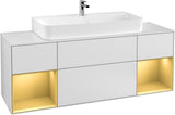 Villeroy & Boch Finion Waschtischunterschrank 1600 mm Glossy White Lacquer mit Beleuchtung