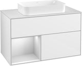 Villeroy & Boch Waschtischunterschrank Finion G241GF Glossy White Lacquer 1000 mm mit Beleuchtung
