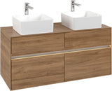 Villeroy & Boch Waschtischunterschrank Collaro C044 B0 1200 mm Kansas Oak mit LED-Beleuchtung