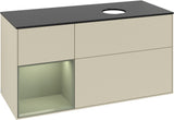 Villeroy & Boch Waschtischunterschrank Finion FA42G 1200 mm Glossy White Lacquer mit Beleuchtung