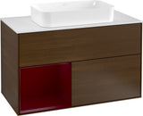 Villeroy & Boch Waschtischunterschrank Finion G241GF Glossy White Lacquer 1000 mm mit Beleuchtung