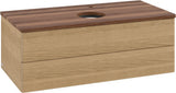 Villeroy & Boch Waschtischunterschrank Antao 1000 mm Warm Walnut mit LED-Beleuchtung