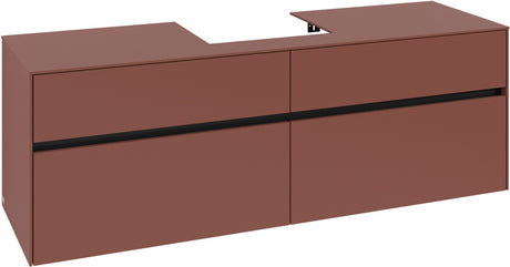 Villeroy & Boch Waschtischunterschrank Collaro C077 B0 1600 mm White Oak mit Beleuchtung und SoftClosing