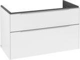 Villeroy & Boch Subway 3.0 Waschtischunterschrank C570L0 Brilliant White mit LED-Beleuchtung und SoftClosing