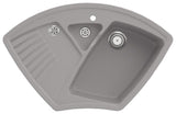 Villeroy & Boch Eckspüle Arena Eck 975x625mm Ivory CeramicPlus mit Ablaufgarnitur