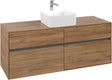 Villeroy & Boch Waschtischunterschrank Collaro C045 Kansas Oak 1400 mm mit 4 Auszügen