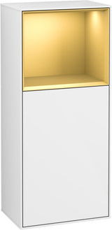 Villeroy & Boch Finion Seitenschrank G510GF, 418 mm, Glossy White Lacquer, mit Beleuchtung
