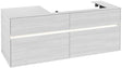 Villeroy & Boch Collaro Waschtischunterschrank 1400 mm mit LED-Beleuchtung und 4 Auszügen