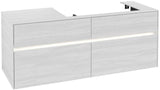 Villeroy & Boch Collaro Waschtischunterschrank 1400 mm mit LED-Beleuchtung und 4 Auszügen