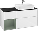 Villeroy & Boch Finion Waschbeckenunterschrank 1200 mm Glossy White Lacquer mit Beleuchtung