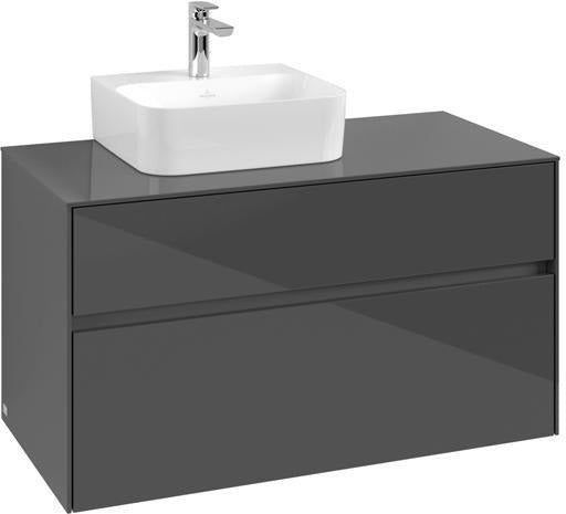 Villeroy & Boch Waschbeckenunterschrank Collaro C09500 1000 mm Glossy White mit SoftClosing