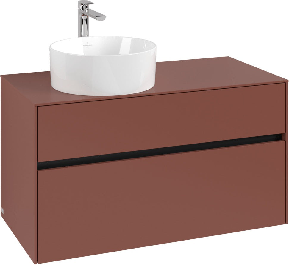 Villeroy & Boch Collaro Waschbeckenunterschrank 1000 mm White Oak mit SoftClosing