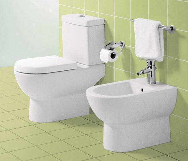 Villeroy & Boch WC-Sitz Subway 9M5561 – Oval, Weiß Alpin, Duroplast, Edelstahl-Scharniere