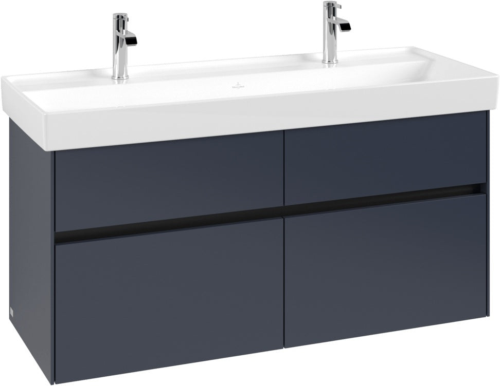 Villeroy & Boch Waschtischunterschrank Collaro C012 Glossy White 1154 mm mit 4 Auszügen