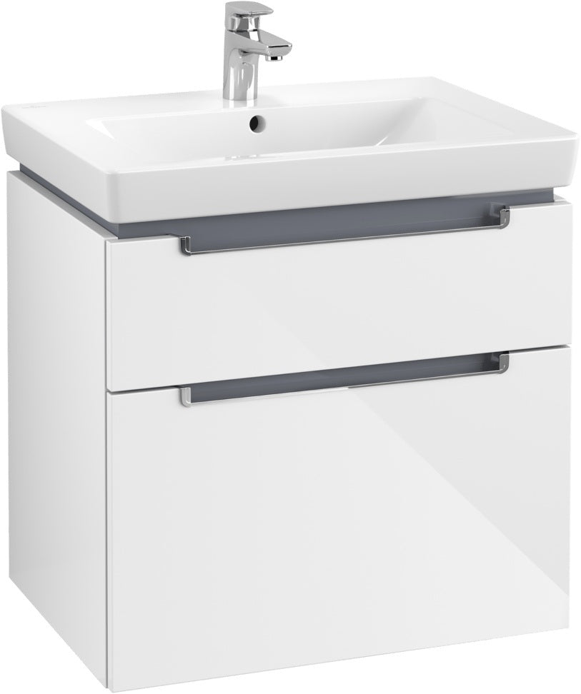 Villeroy & Boch Subway 2.0 Waschtischunterschrank A91010 Glossy White 637 mm