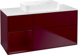Villeroy & Boch Finion Waschbeckenunterschrank 1200 mm Walnut Veneer mit Beleuchtung