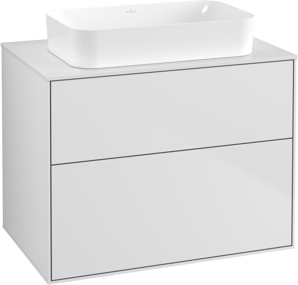 Villeroy & Boch Waschtischunterschrank Finion F6310 800 mm Glossy White Lacquer