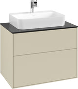 Villeroy & Boch Waschtischunterschrank Finion F3410 800 mm Glossy White Lacquer mit SoftClosing