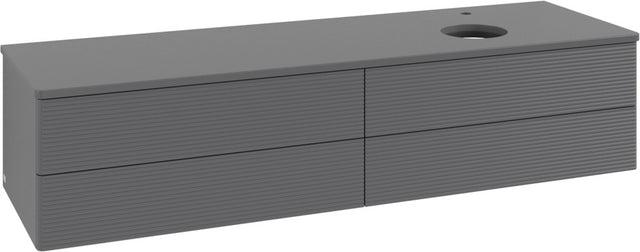 Villeroy & Boch Antao Waschtischunterschrank 1600 mm Anthrazit Matt mit LED-Beleuchtung