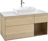 Villeroy & Boch Waschtischunterschrank Finion G831G 1200 mm Glossy White Lacquer mit Beleuchtung