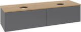 Villeroy & Boch Waschtischunterschrank Antao 1600 mm Anthrazit Matt – 2 Auszüge, SoftClosing