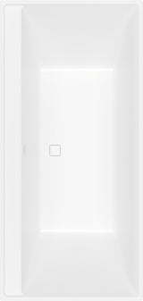 Villeroy & Boch Collaro Rechteck-Badewanne 1600x750mm Stone White – Matt, 2 Personen, Mittelablauf