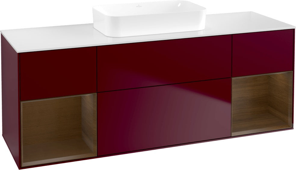 Villeroy & Boch Finion Waschtischunterschrank 1600 mm Glossy White Lacquer mit Beleuchtung