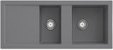 Villeroy & Boch Spüle SUBWAY 80 snow white 1160x510mm CeramicPlus Doppelbecken reversibel