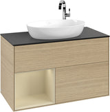 Villeroy & Boch Finion Waschtischunterschrank 1000 mm Glossy White Lacquer mit Beleuchtung