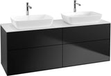 Villeroy & Boch Finion Waschbeckenunterschrank 1600 mm Glossy White Lacquer mit Beleuchtung