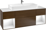Villeroy & Boch Finion Waschtischunterschrank 1600 mm Glossy White Lacquer mit Beleuchtung