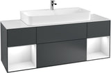 Villeroy & Boch Finion Waschtischunterschrank 1600 mm Glossy White Lacquer mit Beleuchtung