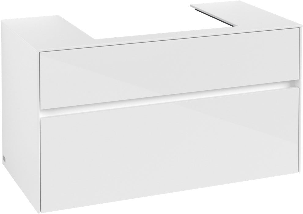 Villeroy & Boch Collaro Waschtischunterschrank 1000 mm Glossy White mit SoftClosing