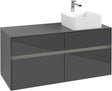Villeroy & Boch Waschbeckenunterschrank Collaro C043 B0 1200 mm Glossy Grey mit Beleuchtung