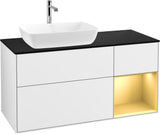 Villeroy & Boch Finion Waschtischunterschrank 1200 mm Glossy White mit Beleuchtung und SoftClosing