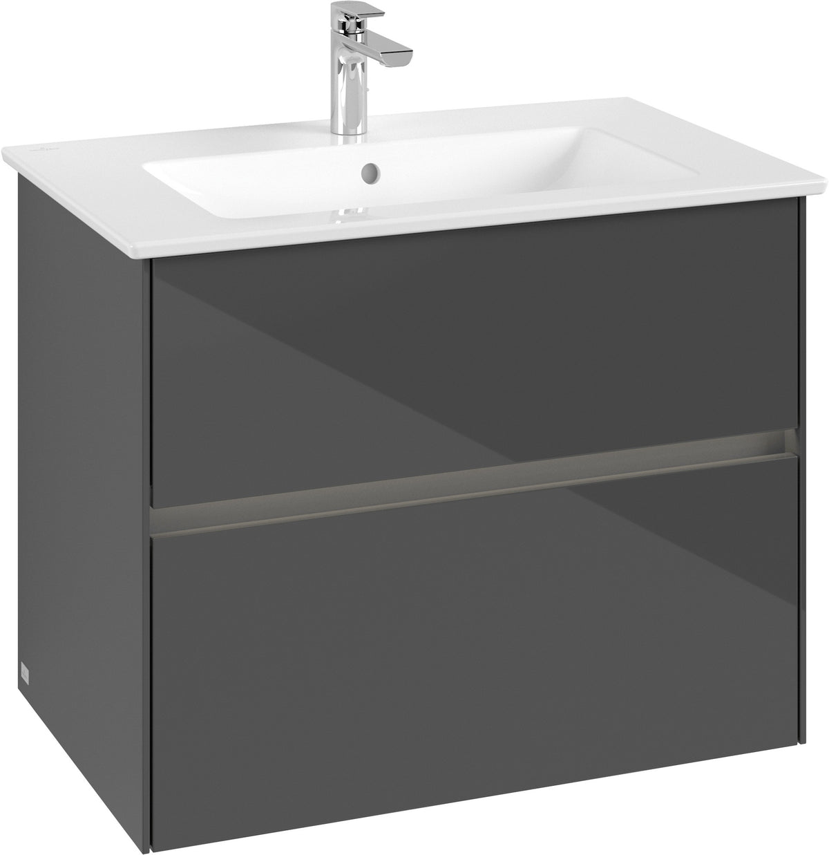 Villeroy & Boch Waschtischunterschrank Collaro C144 B0 761 mm Glossy White mit LED-Beleuchtung