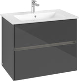Villeroy & Boch Waschtischunterschrank Collaro C144 B0 761 mm Glossy White mit LED-Beleuchtung