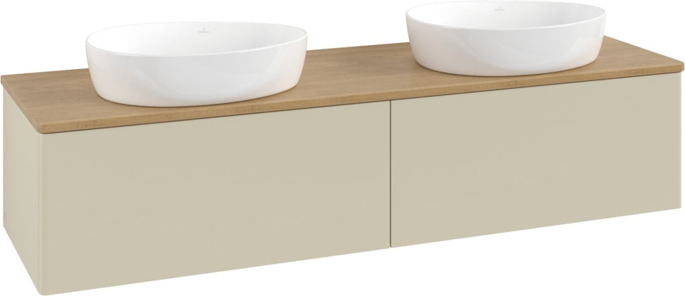 Villeroy & Boch Waschtischunterschrank Antao 1600 mm Anthrazit Matt – 2 Auszüge, SoftClosing