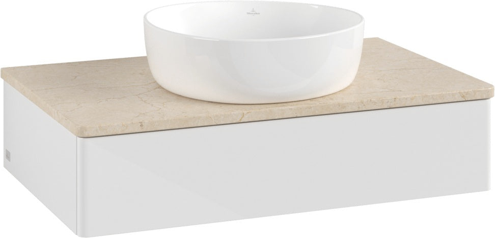Villeroy & Boch Waschtischunterschrank Antao 800 mm Glossy White Lacquer mit LED-Beleuchtung