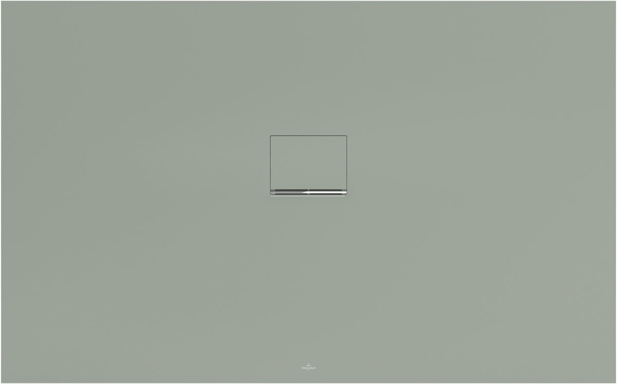 Villeroy & Boch Squaro Infinity Duschwanne 1600x1000x40 mm Morning Green – Rechteck, Rutschhemmung C