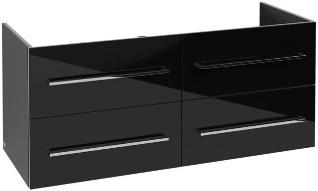 Villeroy & Boch Avento Waschtischunterschrank 1180 mm Crystal Grey mit 4 Auszügen und Dämpfung