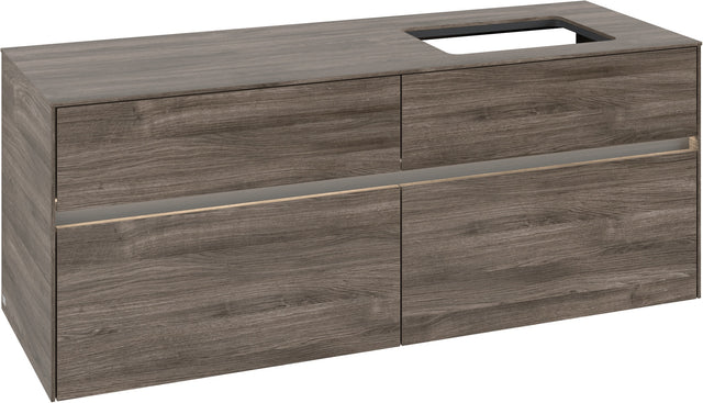 Villeroy & Boch Waschtischunterschrank Collaro C118 B0, 1400 mm, Stone Oak, mit Beleuchtung & SoftClosing
