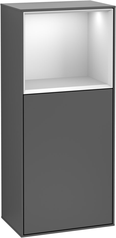 Villeroy & Boch Finion Seitenschrank G510GF, 418 mm, Glossy White Lacquer, mit Beleuchtung