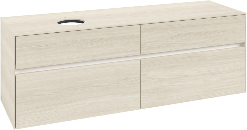 Villeroy & Boch Collaro Waschtischunterschrank 1600 mm White Oak – 4 Auszüge, SoftClosing