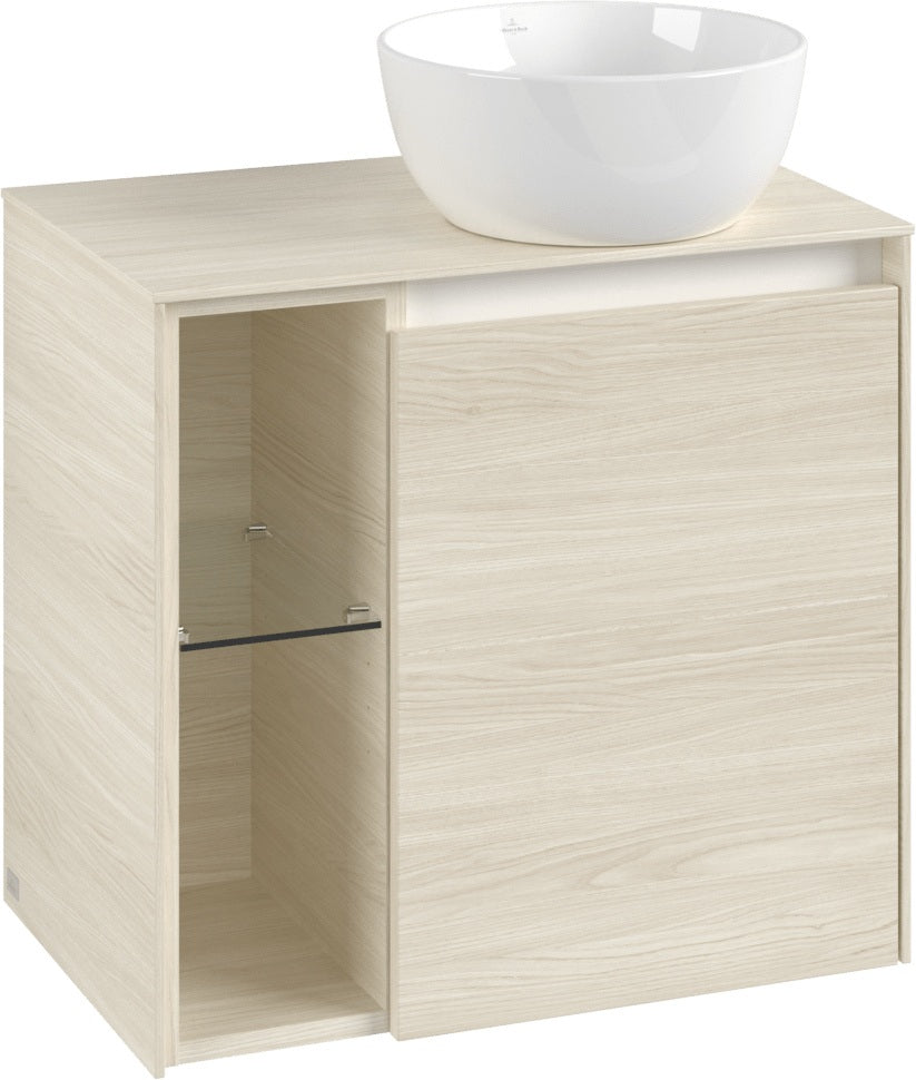 Villeroy & Boch Waschbeckenunterschrank Collaro C151 B0 600x548x380mm White Oak mit Beleuchtung